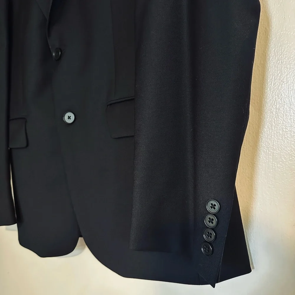 Calvin Klein Men’s Black Slim Fit Suit Jacket 38R - Picture 5 of 8